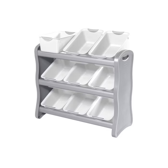 Sterilite 9 Bin Storage Rack with Handles Gray | Target