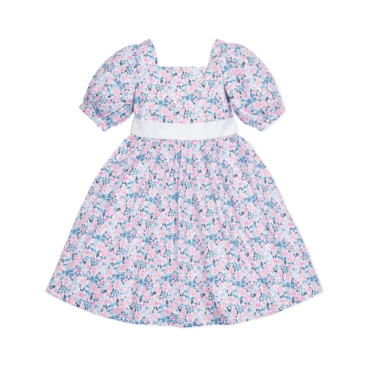 Hope & Henry Girls' Short Sleeve Puff Sleeve Party Dress, Infant | Target