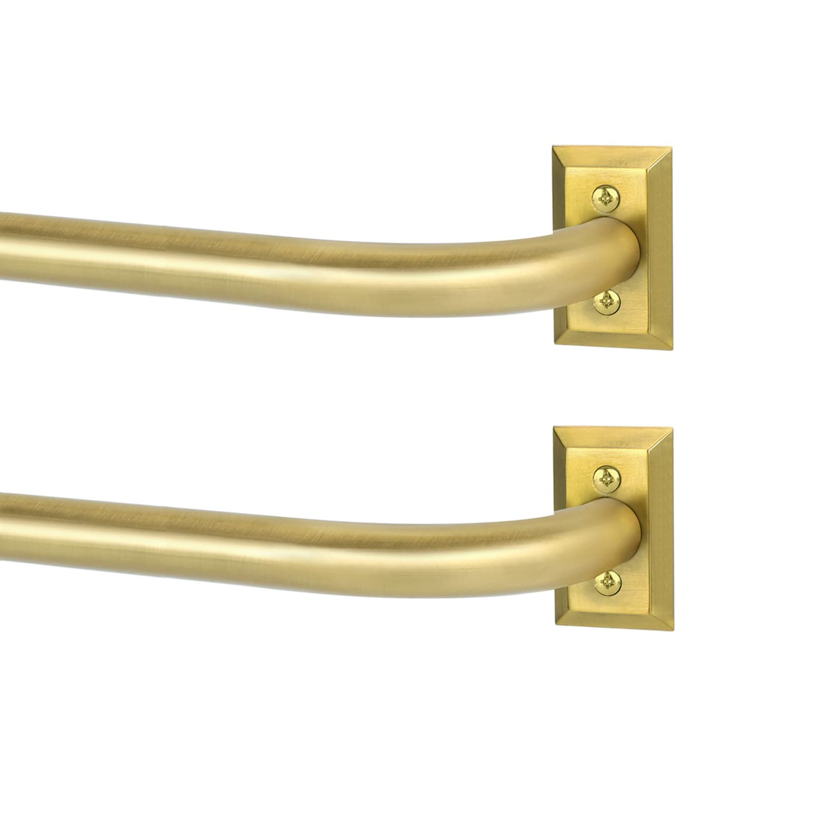 Gold Wrap Around Curtain Rods 2 Pack:Blackout Heavy Duty Adjustable Window Curtain Rod for Bedroo... | Amazon (US)