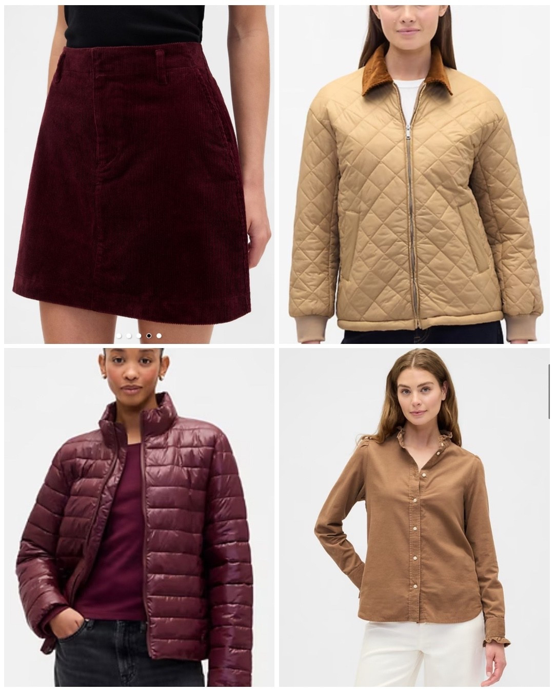 I am such a fan of quilted jackets and corduroy for the fall and Gap Factory has some great new pieces!


#LTKStyleTip #LTKFindsUnder100 #LTKSeasonal