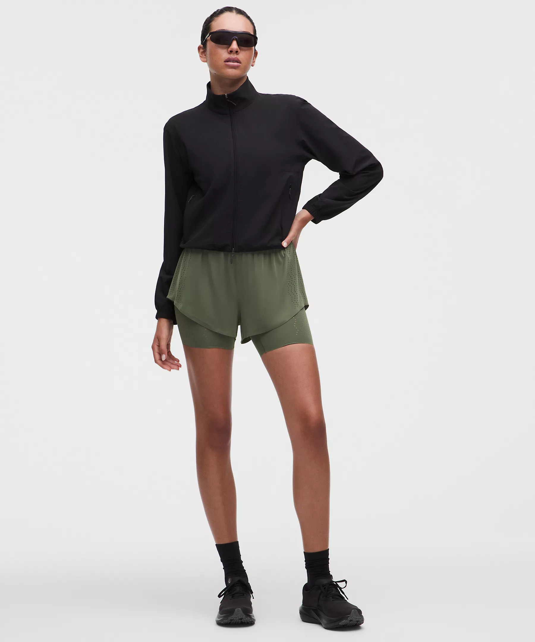 Sleek Perforated 2-in-1 High-Rise Short | Lululemon (US)