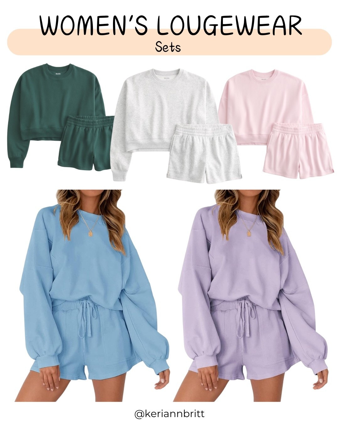 Women’s Solid Color Lounge Sets

Loungewear / Amazon style / hollister 

#LTKStyleTip #LTKFindsUnder100