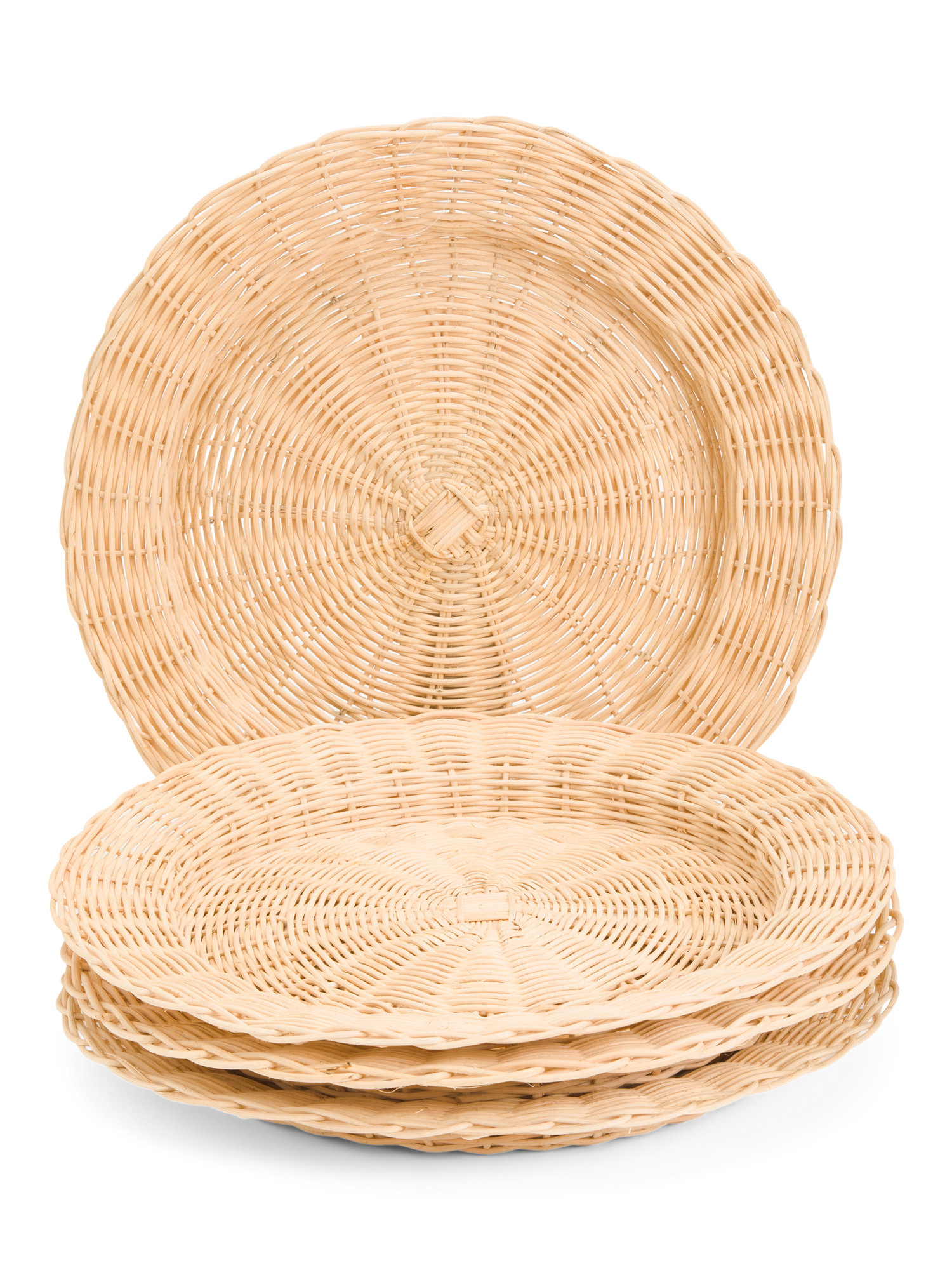 4pk Wicker Chargers | TJ Maxx