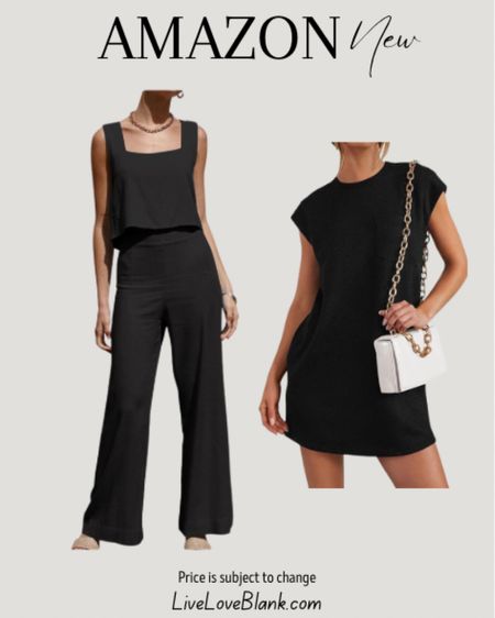 New from Amazon 
Summer 2 piece outfit 
Cap sleeve crew neck dress
#ltku



#LTKSeasonal #LTKStyleTip #LTKOver40