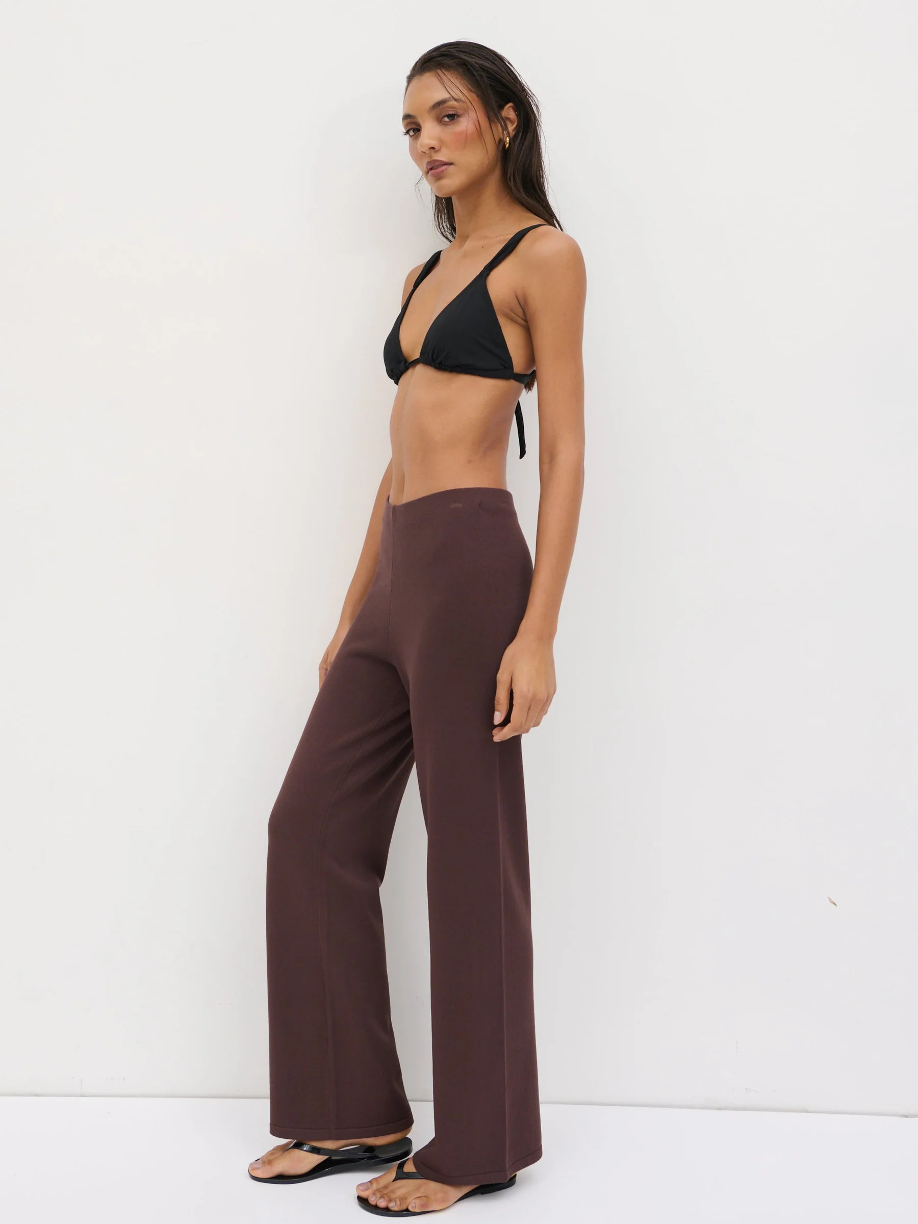 Maelle Slim Knit Trousers | Pretty Lavish (UK)