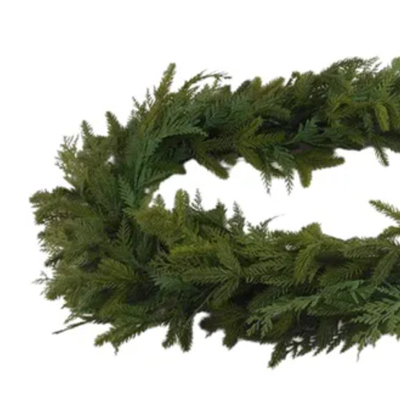 6' Spruce & Cyprus Garland | UV Protected | Fiddle & Fig