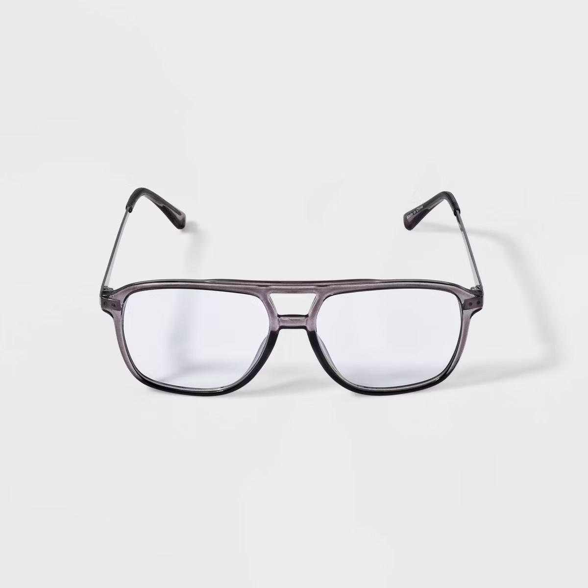 Women's Plastic Aviator Sunglasses - Wild Fable™ Gray: Blue Light Filtering, UV Protection, Rec... | Target