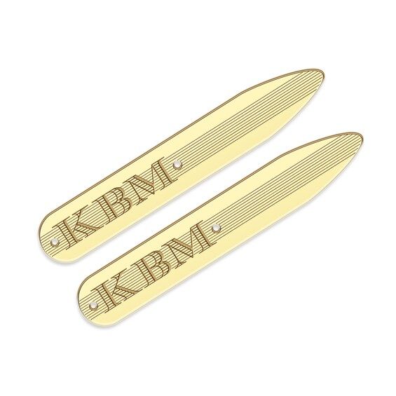 Textured Initial Collar Stay 10K Yellow Gold 9x56mm|Jared | Jared the Galleria of Jewelry