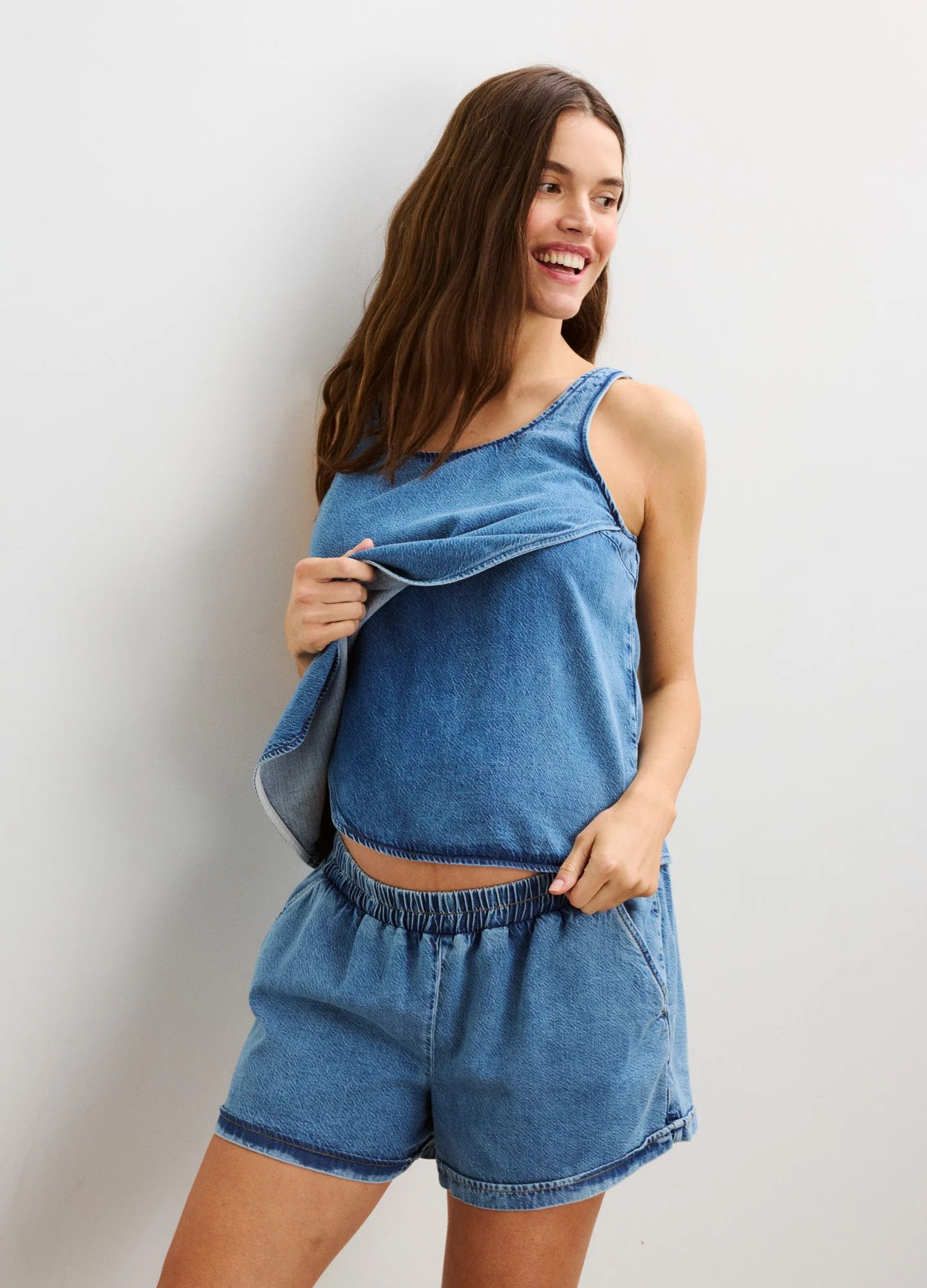 The Hailey Denim Top | HATCH Collection