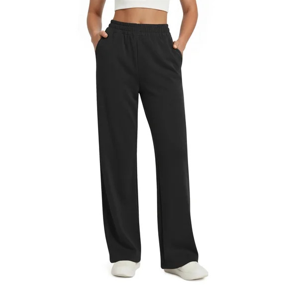 Fantaslook Womens Wide Leg Pants with Pockets High Waisted Casual Lounge Pants Work Office Pants | Walmart (US)
