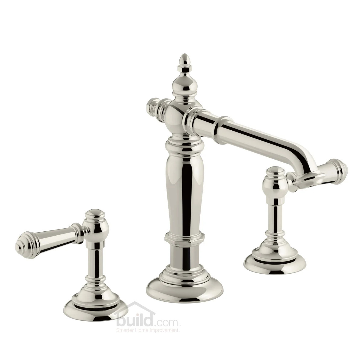 Artifacts Widespread Bathroom Faucet with Lever Handles - Free Metal Pop-Up Drain Assembly with p... | Build.com, Inc.