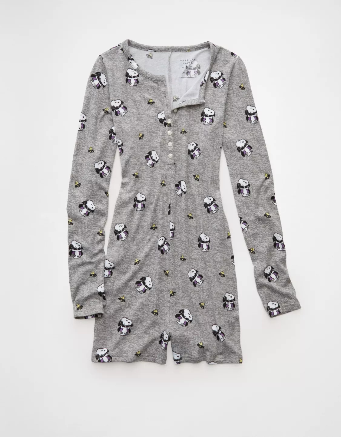 AE Vampire Snoopy Plush PJ Romper | American Eagle Outfitters (US & CA)