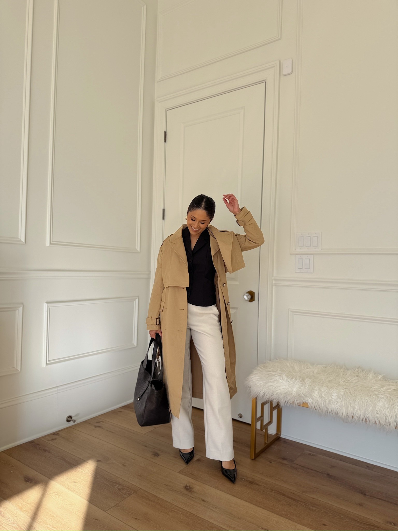 Can you believe this trench coat is a 2 in one and can be worn sleeveless too?
The perfect purchase for going from cool to warmer months!

+ take 20% off my tote from Gigi New York with code HAUTE20

#WHBM #trenchcoat #workwear #workoutfits #blacktop #whitepants 

#LTKSeasonal #LTKWorkwear #LTKSaleAlert