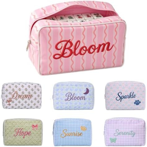 Personalized Embroidery 12In Ultra‑Large Capacity Mahjong Bag, waterproof storage tote. Customi... | Amazon (US)