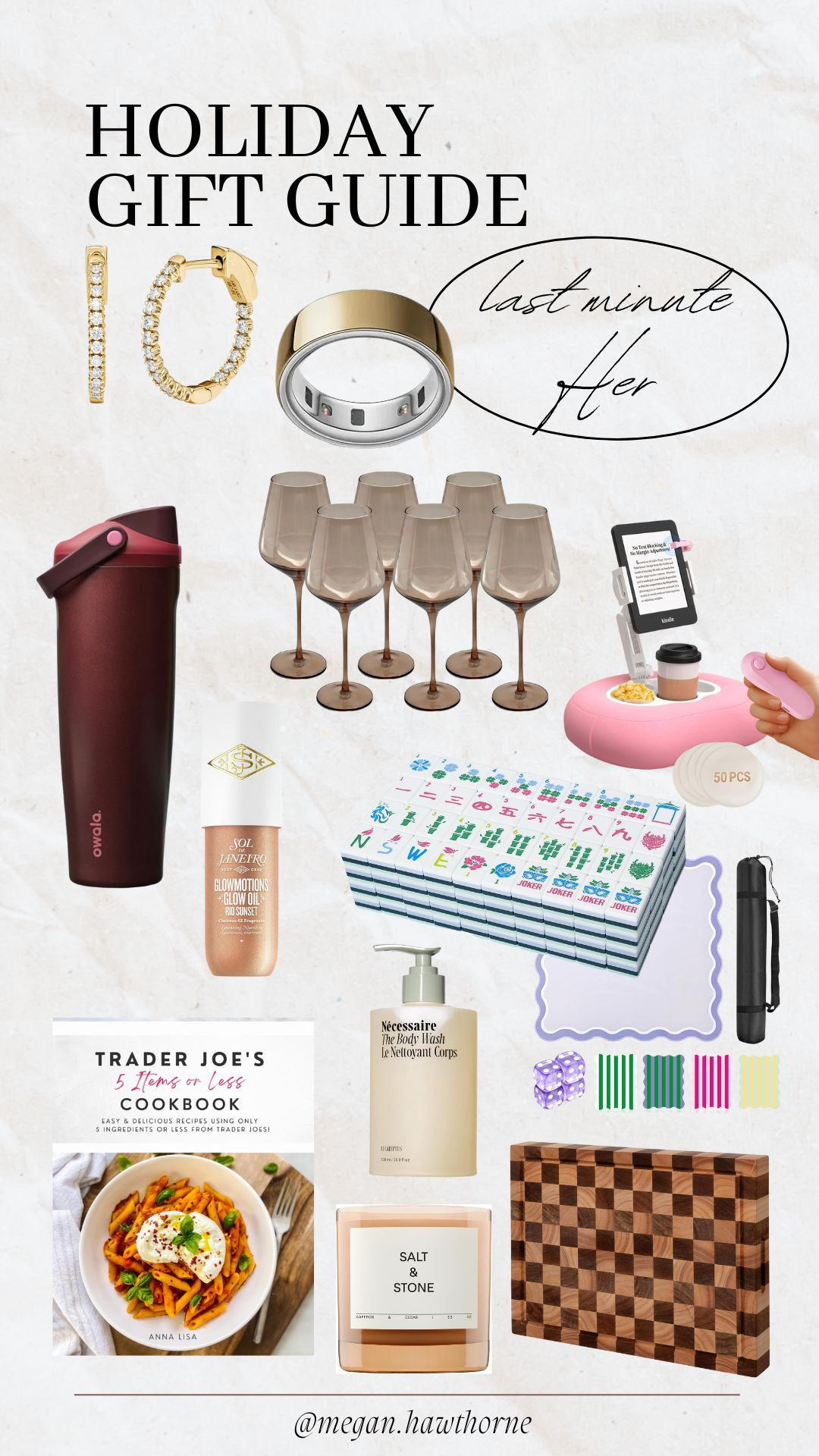 Last minute gifts for her! If someone on your list crept up on you or there was a late addition, any of these gifts would be a great option for the hostess, beauty lover, book lover, self-care enthusiast, you name it! 

 #LTKGiftGuide #LTKHoliday #LTKSeasonal
