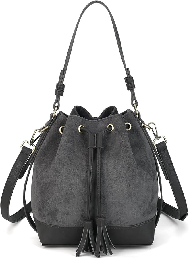 Bucket Bag Crossbody Shoulder Purse and Medium Tote Bag for Women | Amazon (US)