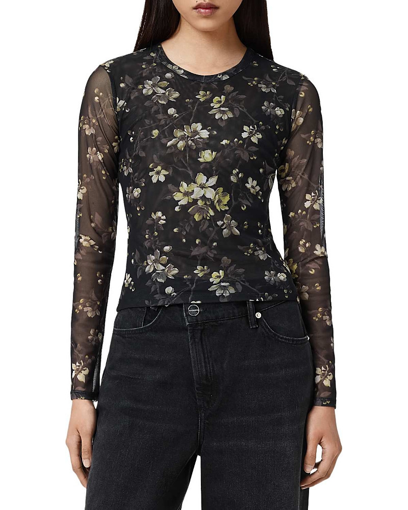 Allsaints Ellie Mesh Top | Bloomingdale's (US)