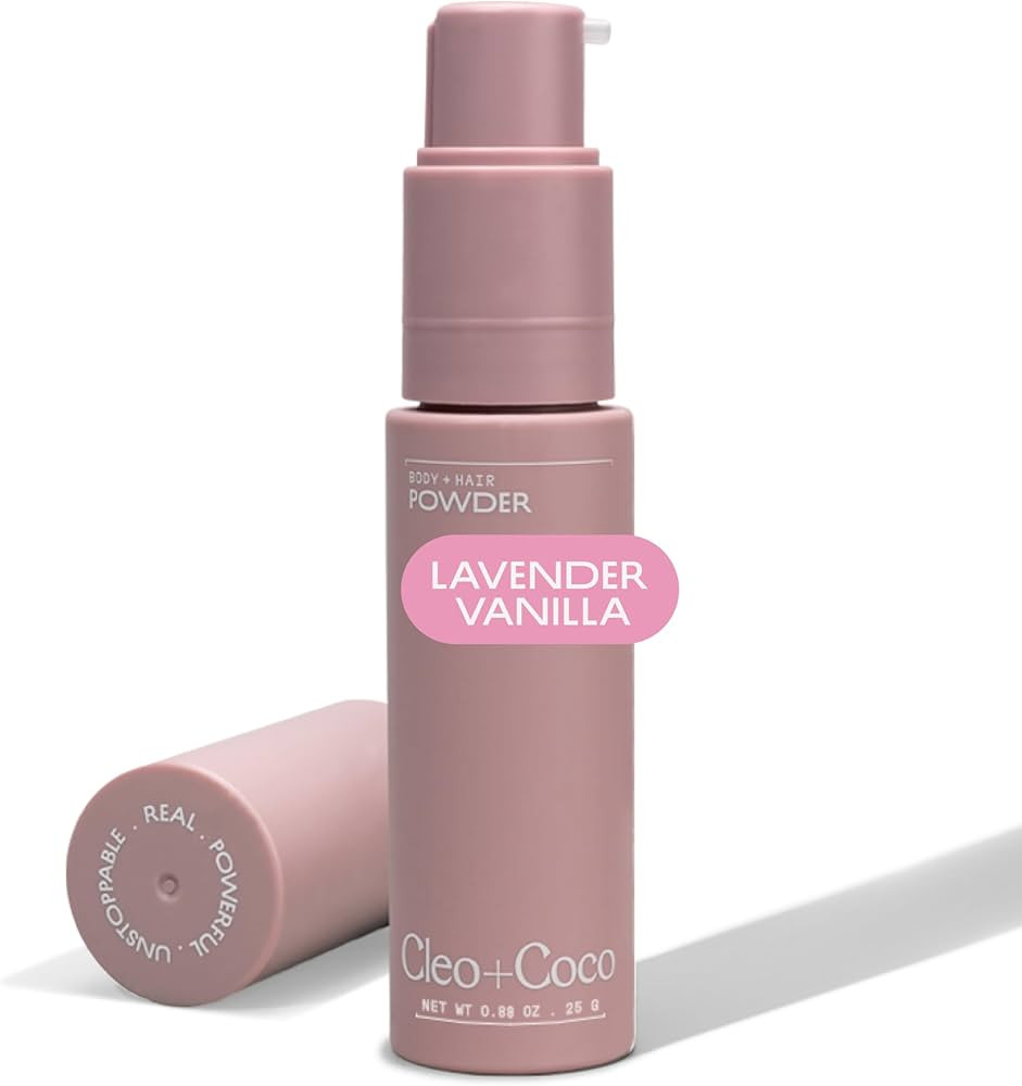 Cleo + Coco. Deodorant Powder for Body and Hair, Lavender Vanilla (0.88 oz), 2-in-1 Deo Powder & ... | Amazon (US)