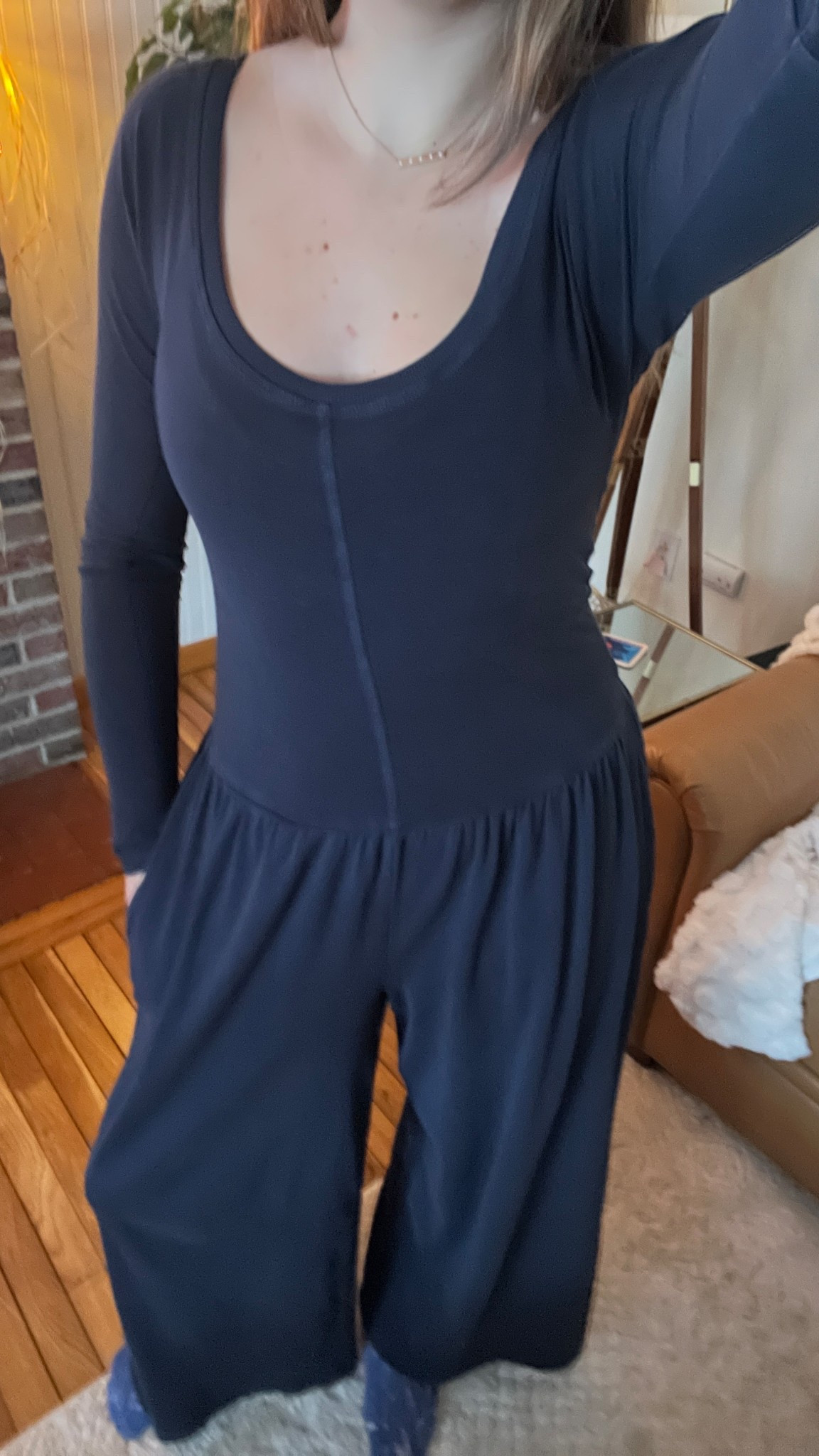 the comfiest one piece ever 👏 Free People Hot Shot Wide Leg Onesie, feels so comfy at the hips and is very tall girl friendly!! (32 inch inseam) 

Loungewear, cozy at home outfits, work from home outfits, tall girl outfits, cozy lounge pieces

#LTKootd #LTKTall #LTKgrwm
