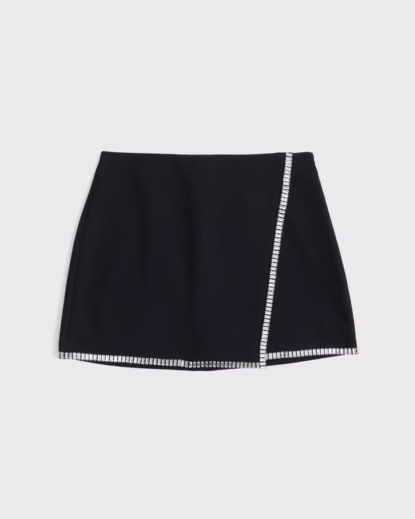 High Rise Wrap Mini Skort | Abercrombie & Fitch (US)
