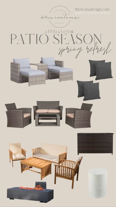 These are all on major sale 🚨 

Patio season, patio furniture, rattan furniture, patio set, Target home, Target patio, Studio McGee Target, Target patio, sale alert, Target Threshold, Threshold, Target, spring decor, spring refresh, spring, seasonal, outdoor furniture, outdoor set, outdoor living, outdoor space, fire pit, outdoor side table, outdoor pillows, outdoor rugs, outdoor set, outdoor storage, outdoor cushions, outdoor egg chair, egg chair, outdoor fire pit, 

#LTKFind #LTKhome #LTKSeasonal