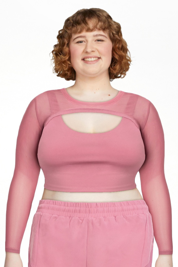 Jessica Simpson Women\u2019s Long Sleeve Mesh Top, Sizes XS-XXXL | Walmart (US)