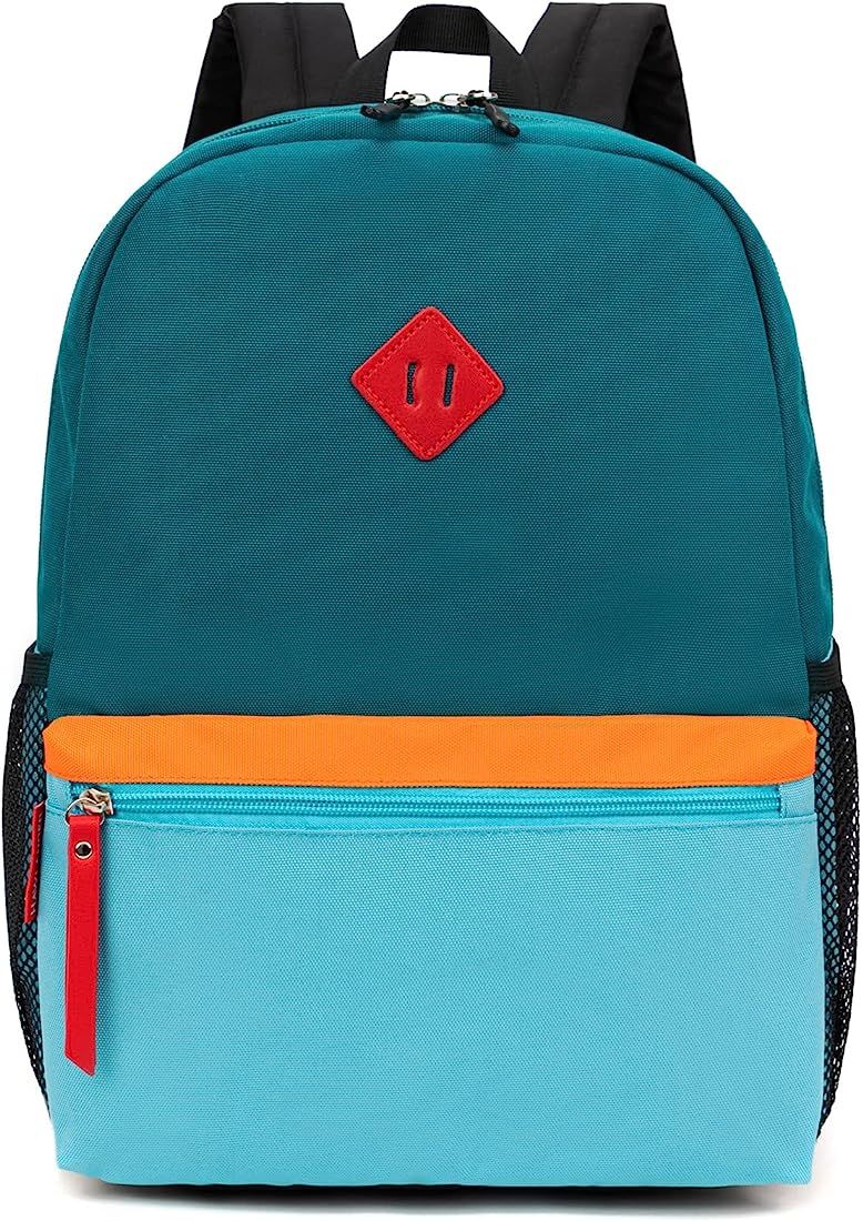 HawLander Little Kids Backpack for Boys Toddler School Bag Fits 3 to 6 years old, 15 inch, Blue Gree | Amazon (US)