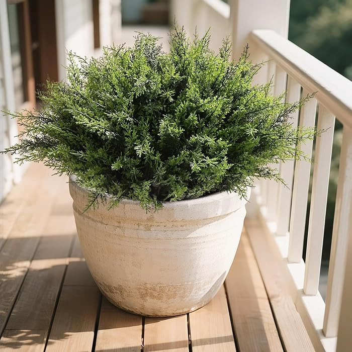 Waipfaru 12 Bundles Artificial Plants Outdoor, UV Resistant Artificial Plants, Fake Plants for Ou... | Amazon (US)