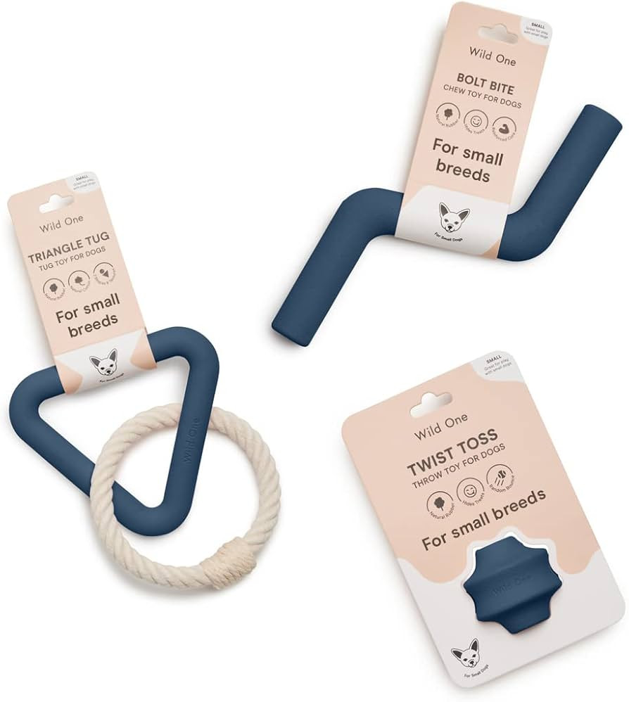 Wild One Dog Small Toy Kit for Average Chewers, Durable for Small Breeds, 100% Natural, Fetch, Tu... | Amazon (US)