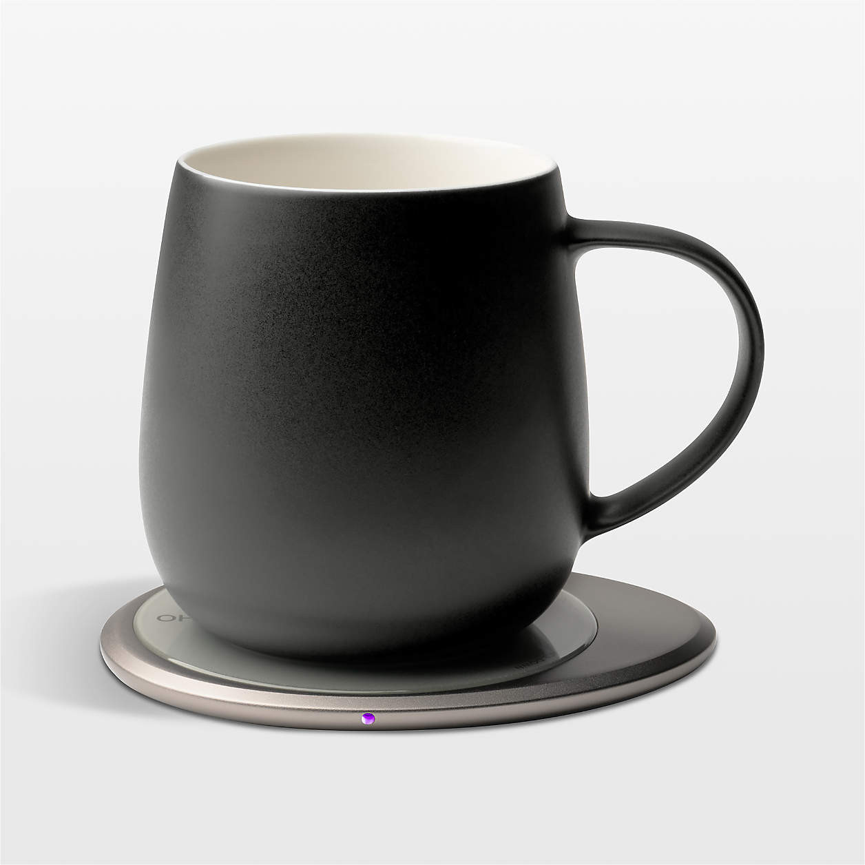 Ohom Ui 3 Inkstone Black Heated Coffee Mug + Reviews | Crate & Barrel | Crate & Barrel