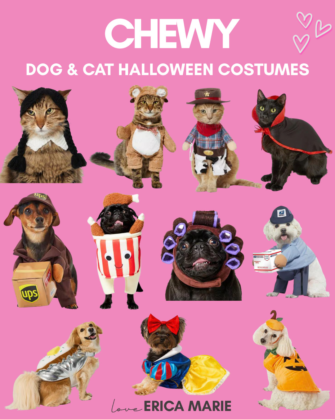 Okay, which one is your favorite?! Chewy’s pet Halloween costume lineup is officially here and it’s way too cute! From funny delivery dogs to the iconic Wednesday Addams cat, your fur babies are going to look cute for trick-or-treat night!

#HalloweenForPets #ChewyFinds #CutePets #DogHalloween #CatCostumes 

 #LTKSeasonal #LTKSaleAlert