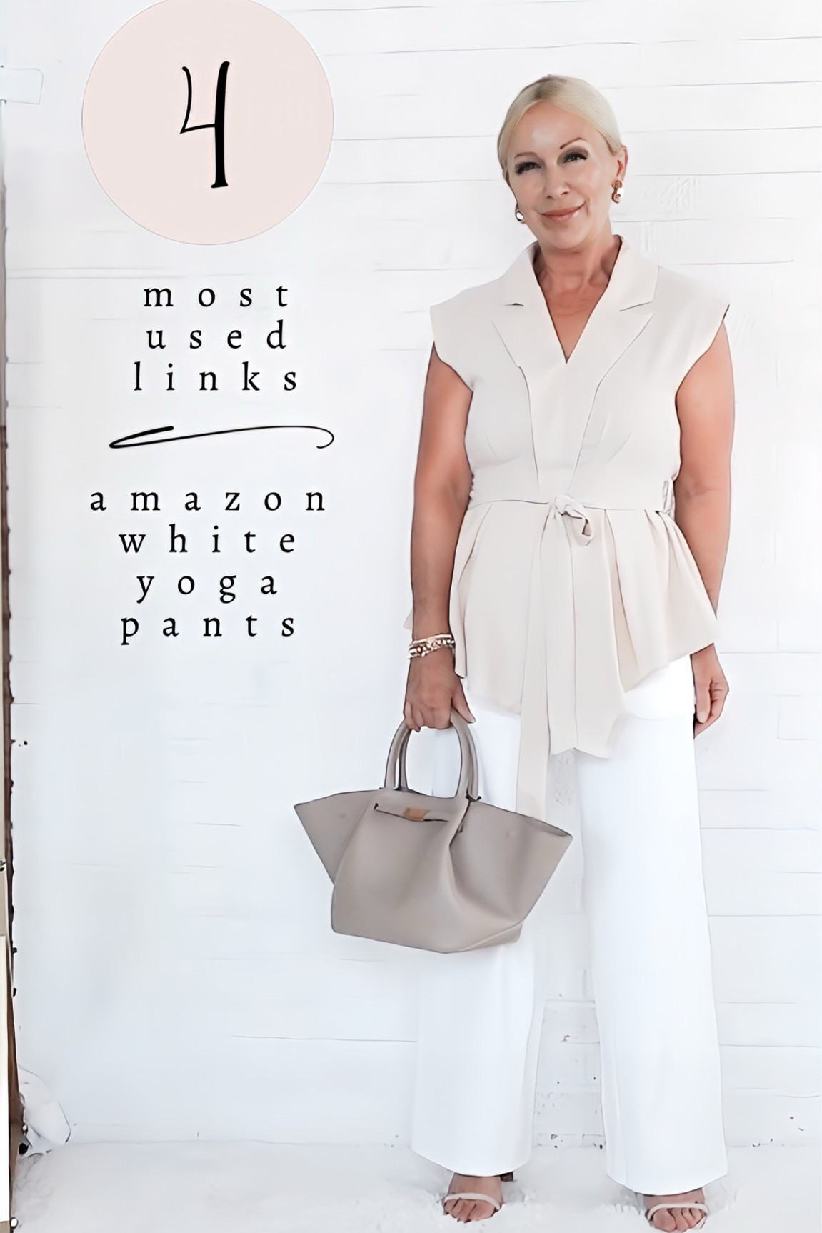 Last week’s #4 most used link - Amazon white yoga pantss

#LTKOver40 #LTKSeasonal #LTKFindsUnder50