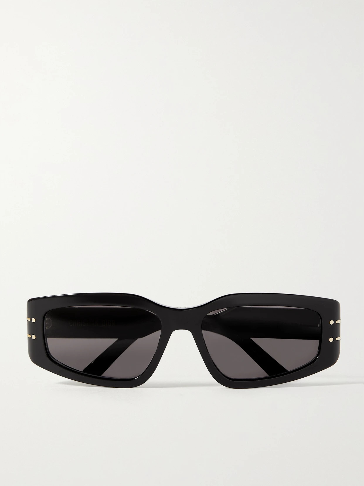 DIOR Eyewear - Diorsignature S9u Rectangular-frame Acetate And Gold-tone Sunglasses - Black | NET-A-PORTER (UK & EU)