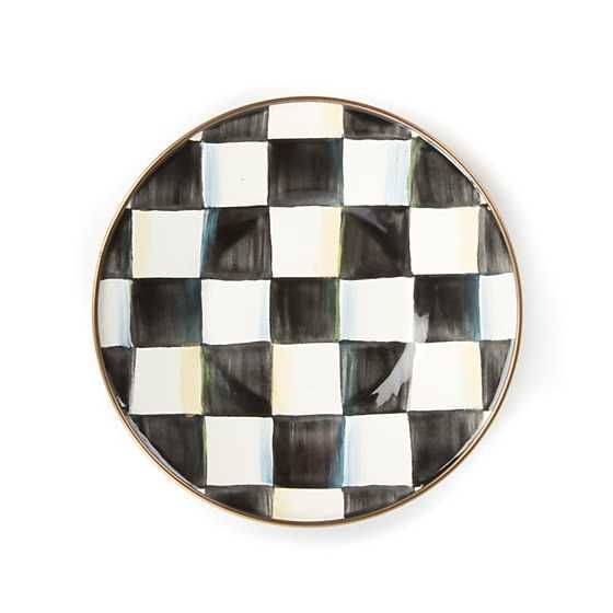 Courtly Check Enamel Saucer | MacKenzie-Childs