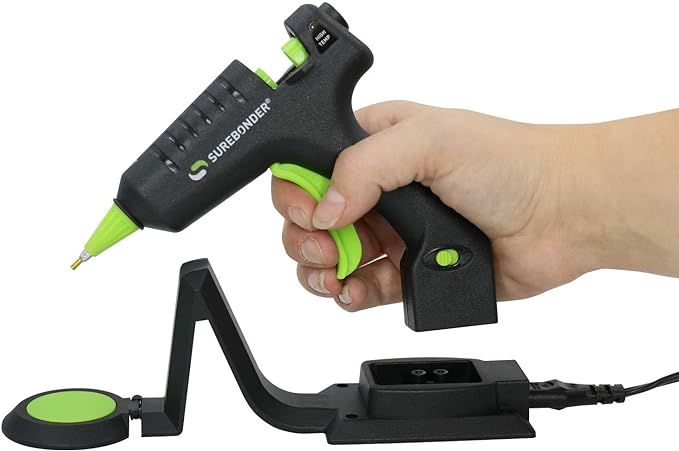 Surebonder Cordless/Corded High Temperature Mini Hot Glue Gun With Detail Tip, 20 Watt, Recharge ... | Amazon (US)