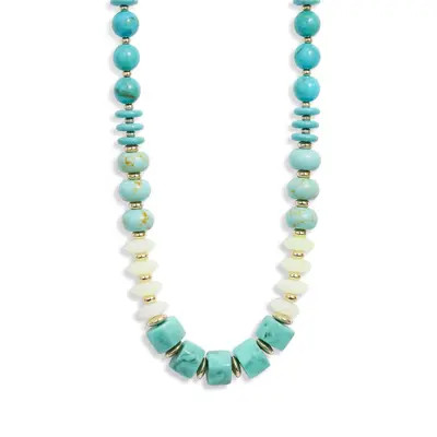 Nordstrom Mixed Beaded Necklace in Ivory Multi- Gold at Nordstrom | Nordstrom