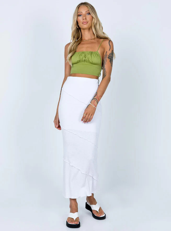 Oscar Maxi Skirt White | Princess Polly US