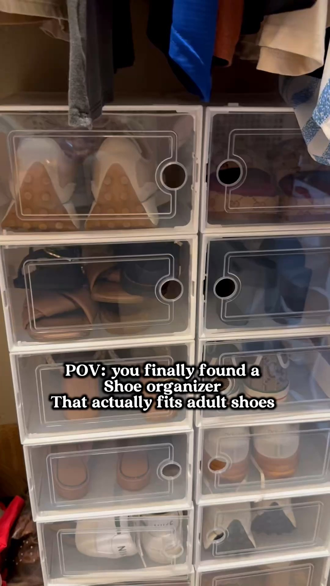 POV: You finally found a shoe organizer that fits adult shoes 👏✨

No more cramming sneakers, sandals, or boots into tiny bins. This organizer has completely transformed my closet and made finding shoes so much easier.

#LTKHome #HomeOrganization #ClosetOrganization #OrganizationHacks

#LTKmomlife