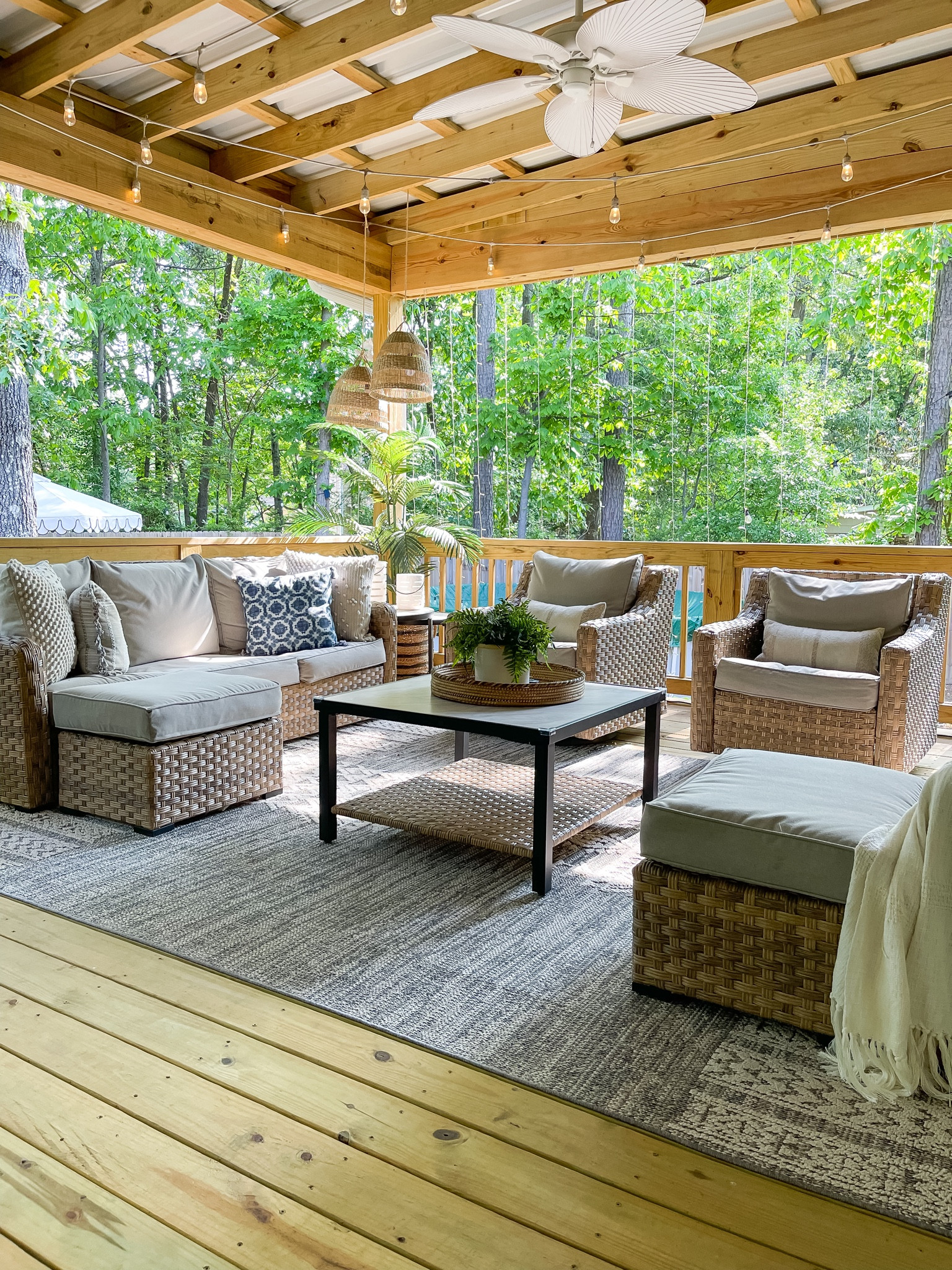 Sunny morning to start the weekend 


Back porch, deck design, outdoor lighting, outdoor entertainment, outdoor furniture 

#LTKFind #LTKhome #LTKSeasonal