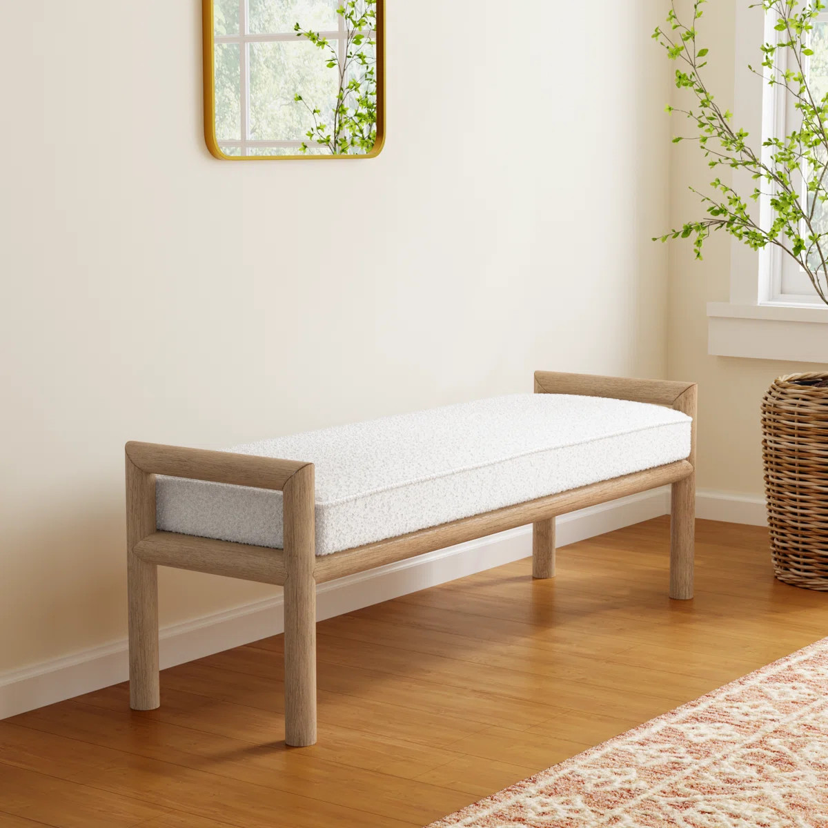 Colleen Polyester Upholstered Bench | Wayfair North America