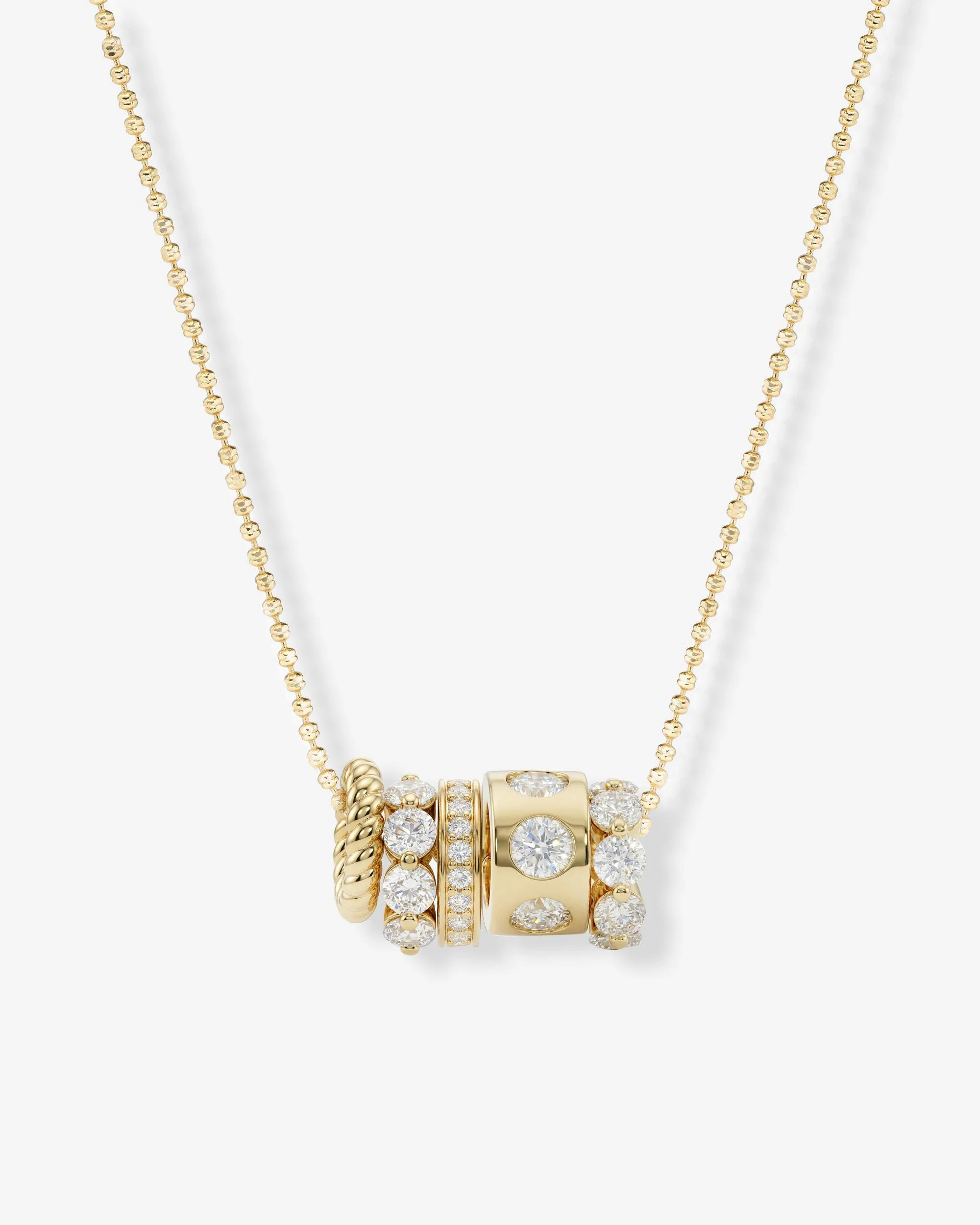 Ashley Venice Necklace - Gold|White Diamondettes | Melinda Maria Jewelry