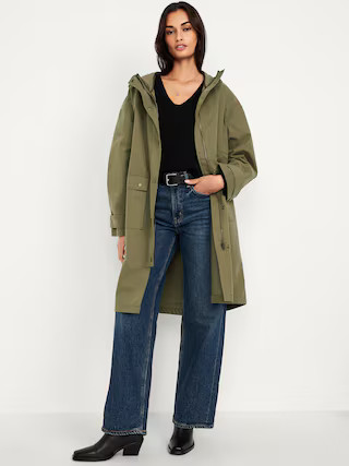 Water-Resistant Oversized Hooded Parka | Old Navy (US)