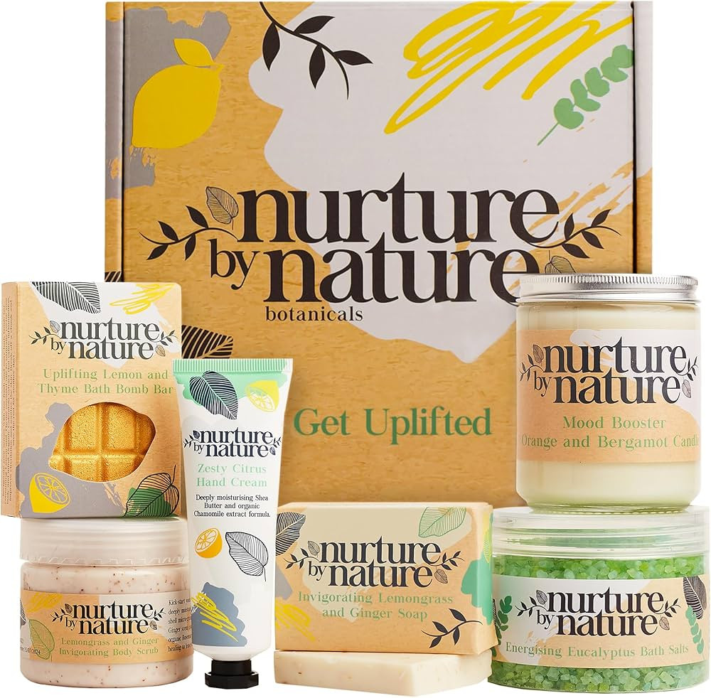 Nurture by Nature RELAX & UPLIFT Spa Kit for Women – Birthday Gifts for Women – 6 Piece Gift ... | Amazon (US)