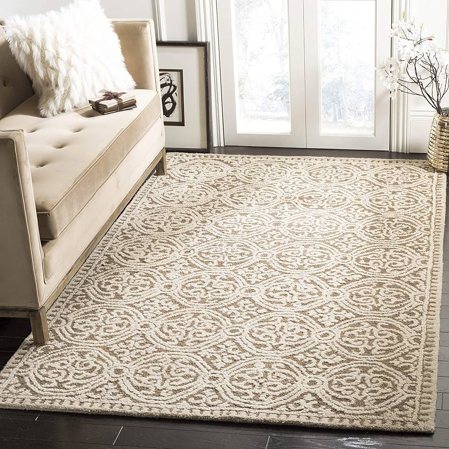 SAFAVIEH Cambridge Collection Accent Rug - 3' x 5', Tan & Multi, Handmade Moroccan Wool, Ideal fo... | Amazon (US)