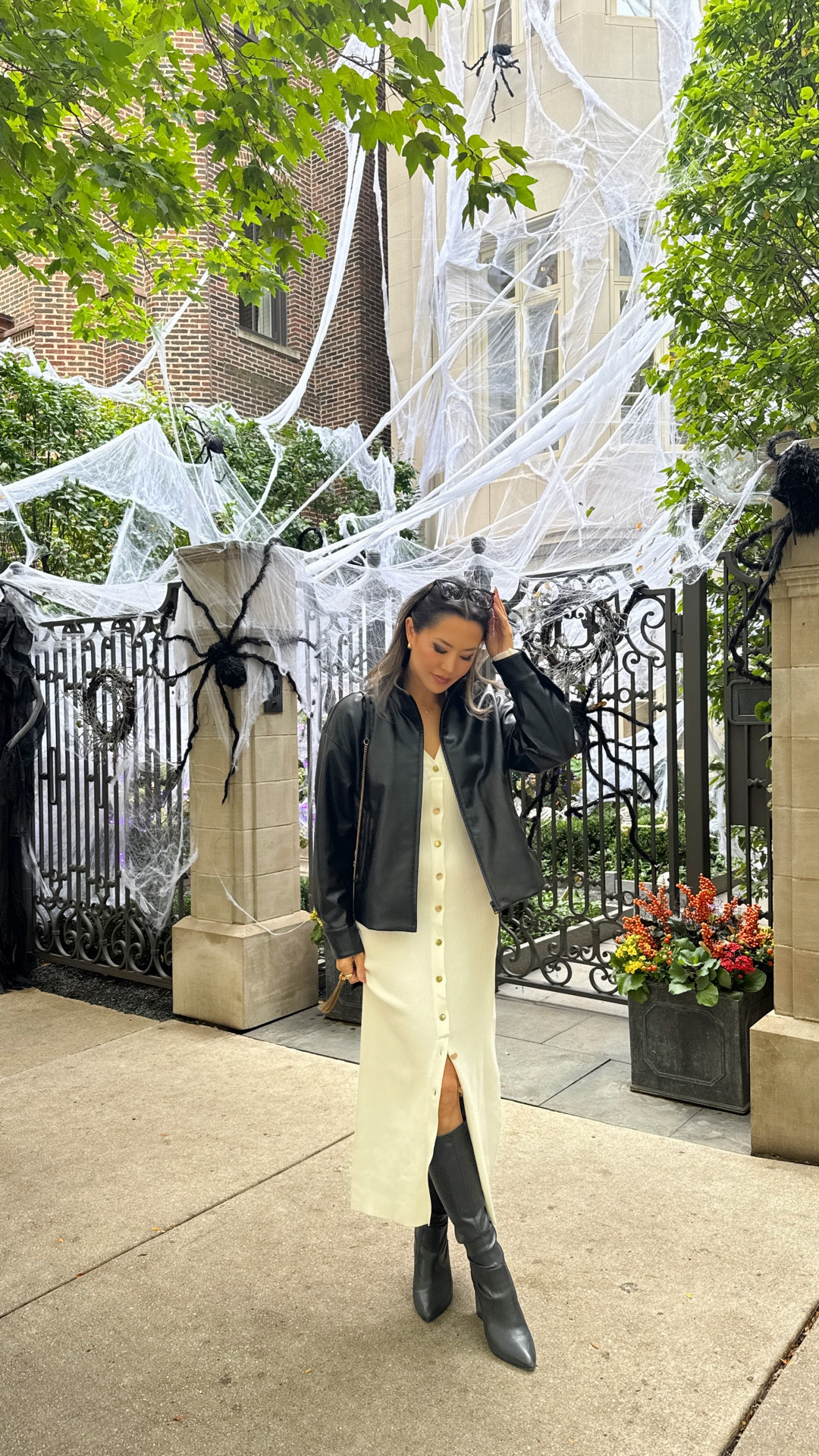 Fall outfit! Size small in the jacket and XS in the dress

#LTKStyleTip #LTKTravel