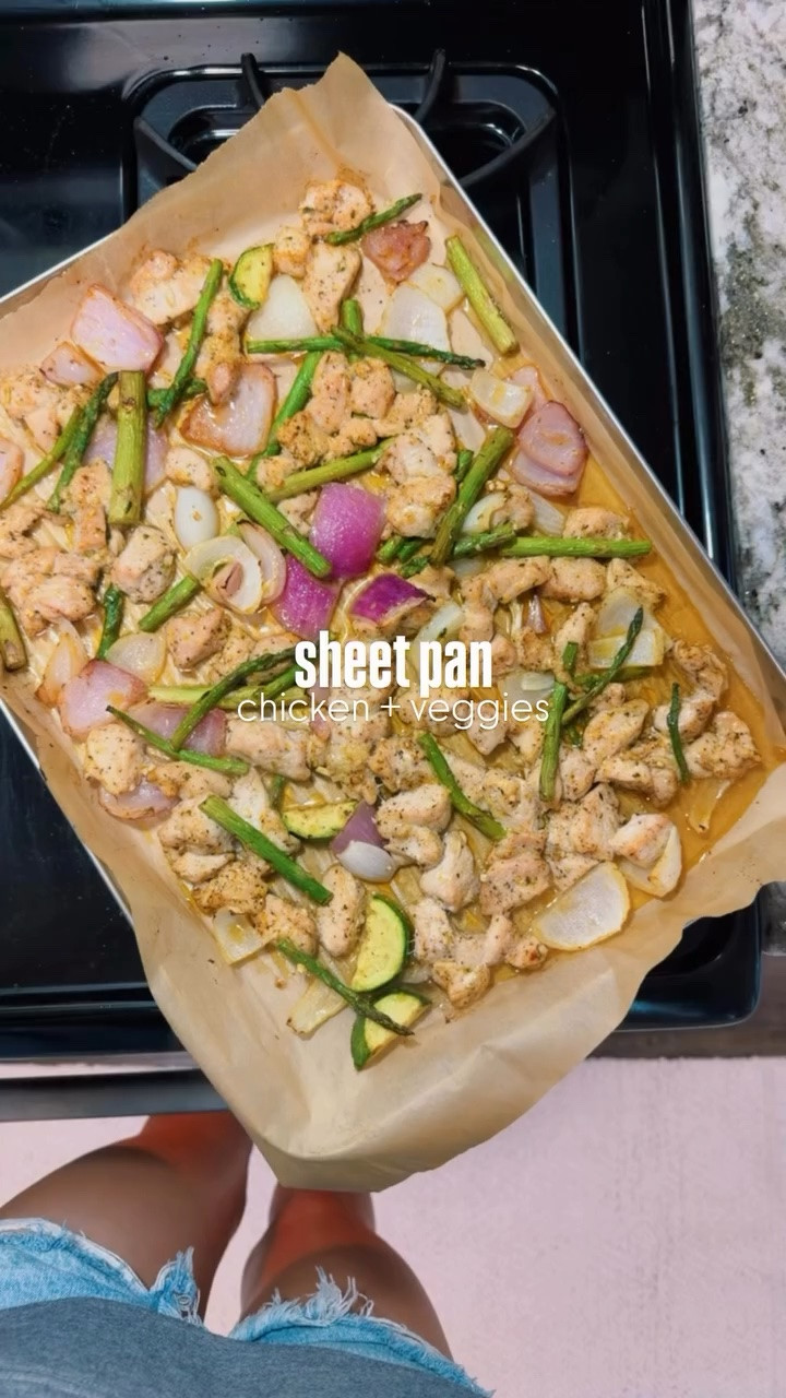 sheet pan chicken + veggies