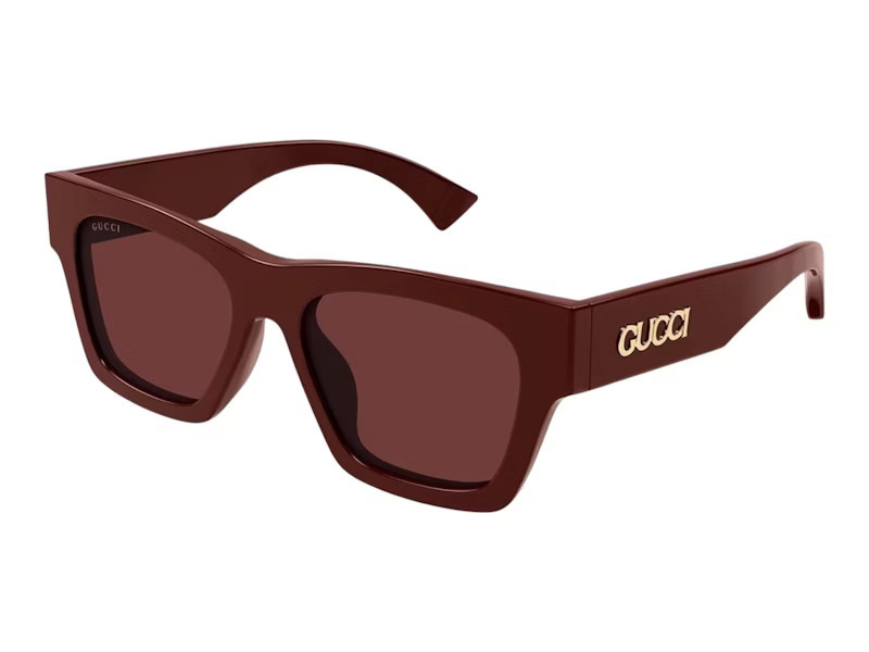 Gucci Rectangular Sunglasses in Burgundy Red (Gg1835S/003) | StockX