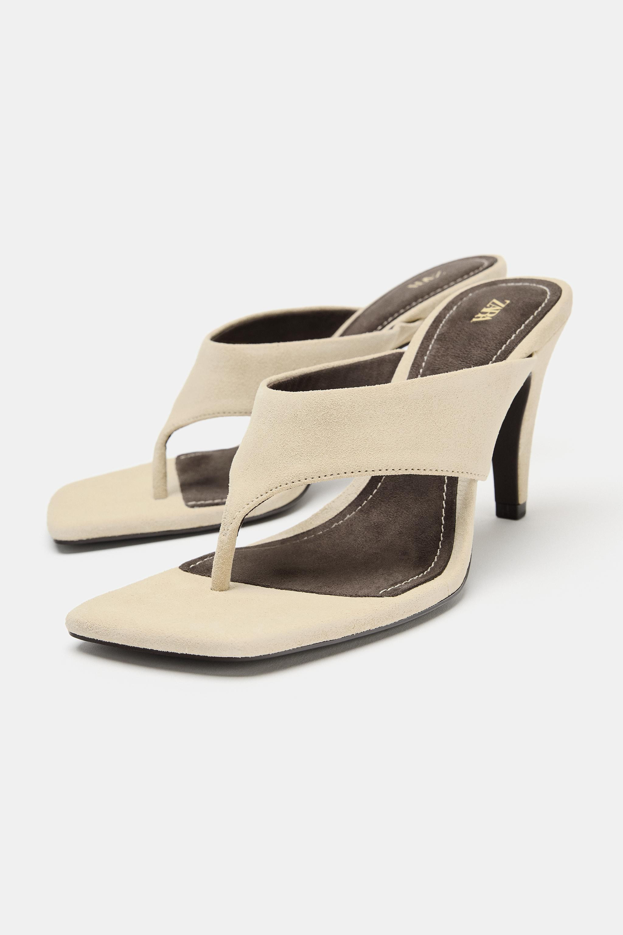 SUEDE HEELED SANDALS | Zara UK