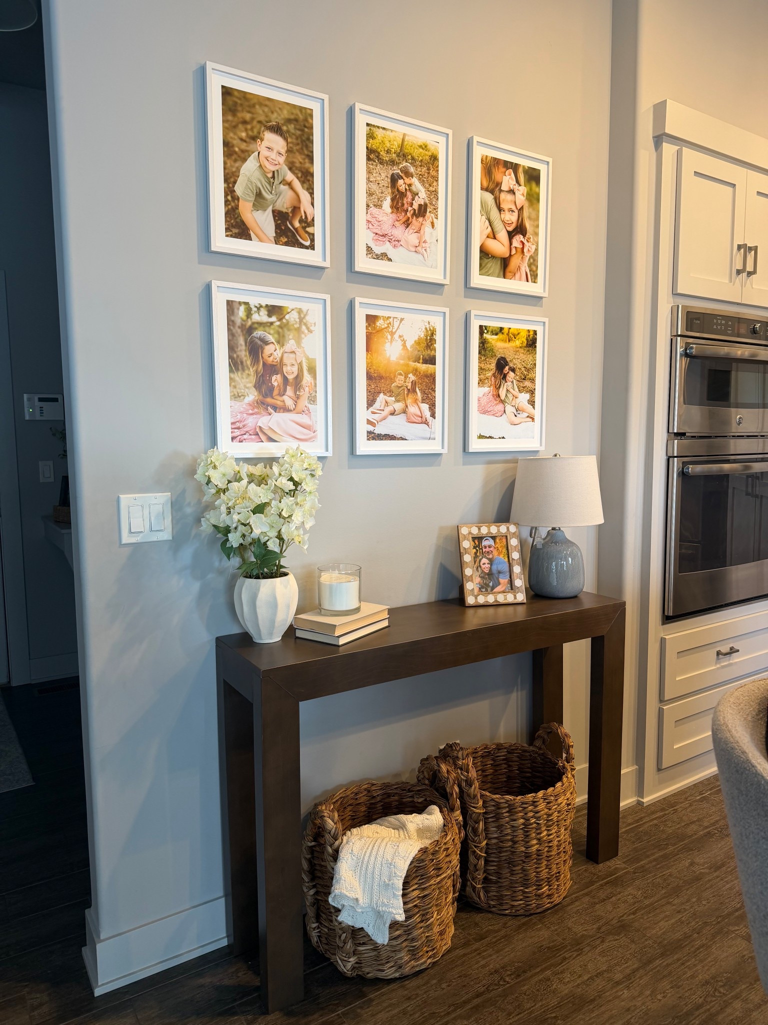 New decor for the blank space in my kitchen! I got the Walnut finish in the table! 

#LTKHome #LTKOver40 #LTKmomlife