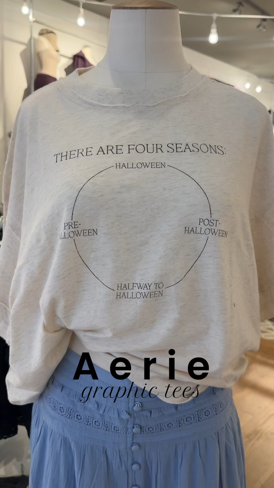 Spooky season = graphic tee season 👻🖤
Aerie always nails it with the cutest Halloween tees. Picture comfy, soft, and perfect for mom life, Target runs, or lounging with a PSL.


#LTKFindsUnder50 #LTKSeasonal #LTKHome